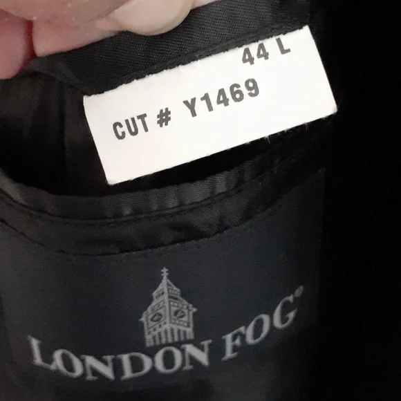 London Fog Wool Overcoat Size 44L Cut # Y1469 - Picture 10 of 12